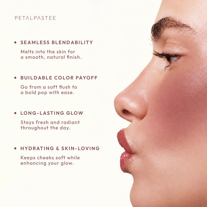 Mood Tint Pink Veil benefits: seamless blendability, buildable color payoff, long-lasting glow, hydrating and skin-loving